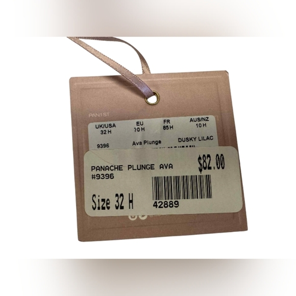 Panache NWT Ava Plunge Dusky Lilac Lace Bra Size 32H - Picture 5 of 7